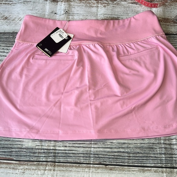 Puma Pink Power Shape Golf Mini Skirt w/side & back pockets  Size Large - Picture 4 of 8